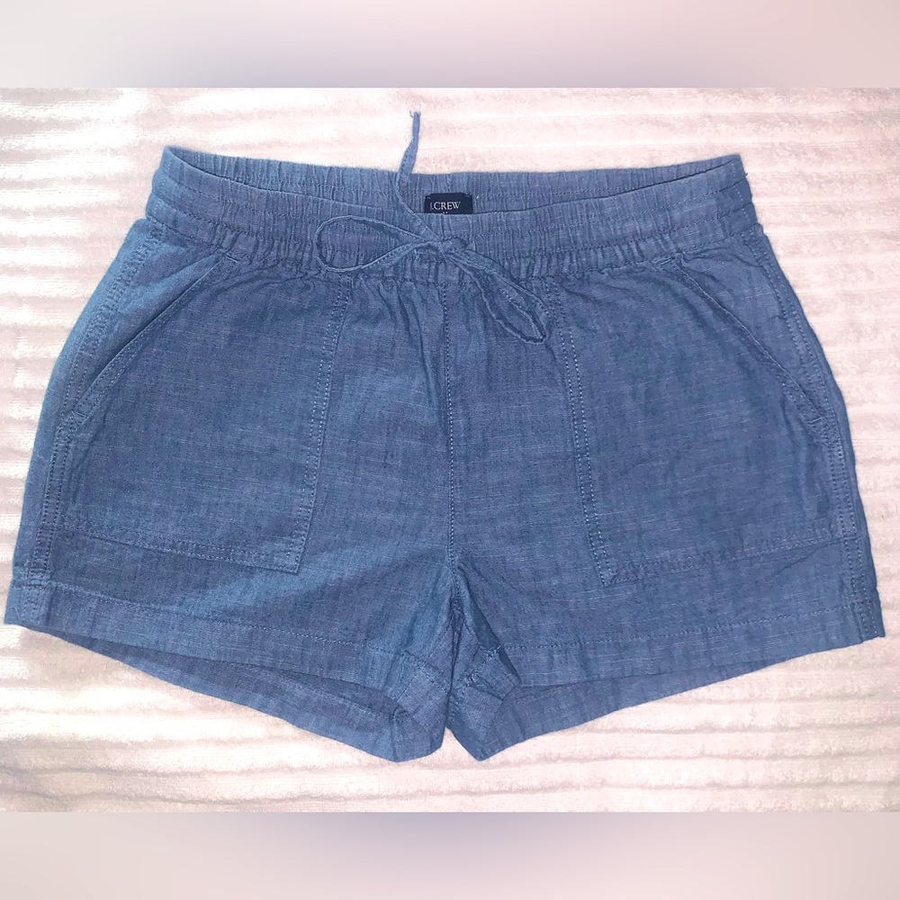 J. Crew Chambray Drawstring Short - image 1